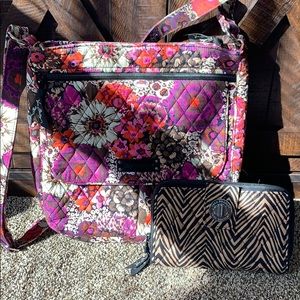Vera Bradley Crossbody And Wallet